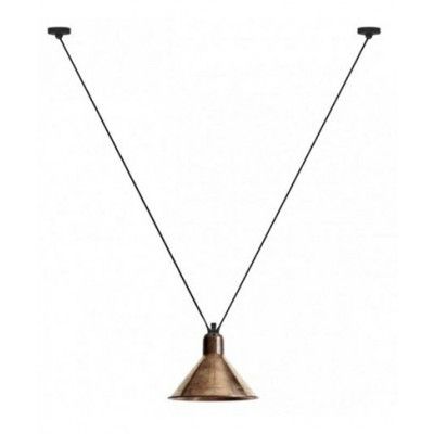 Lampe Gras - 323 L Taklampa Conical Raw Copper/White