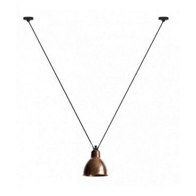 Lampe Gras - 323 L Taklampa Round Raw Copper/White