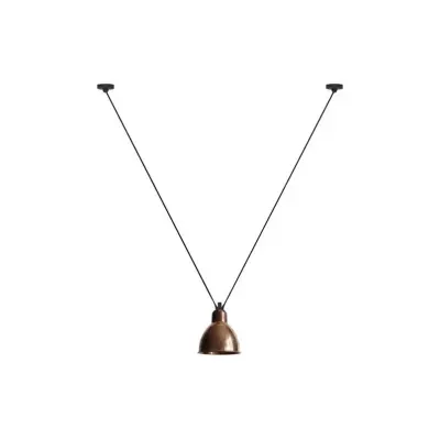 Lampe Gras - 323 L Taklampa Round Raw Copper/White