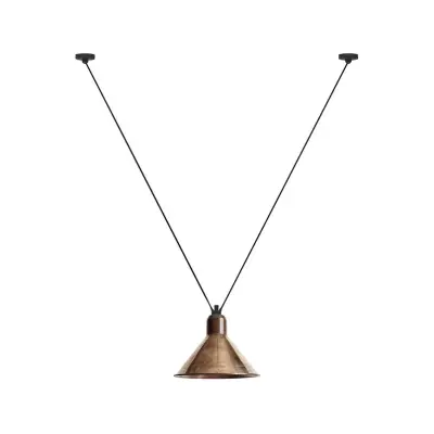 Lampe Gras - 323 XL Taklampa Conical Raw Copper