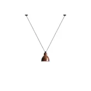 Lampe Gras - 323 XL Taklampa Round Raw Copper/White