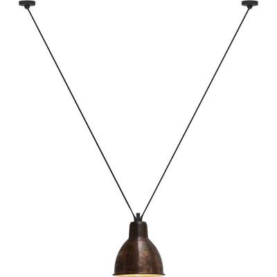 Lampe Gras - 323 XL Taklampa Round Raw Copper/White