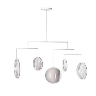 DCW - Focus 5 Taklampa White