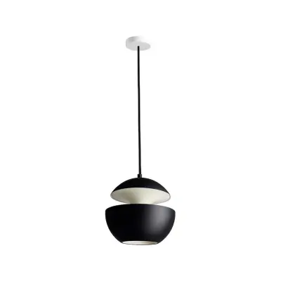 DCW - Here Comes The Sun Taklampa Ø175 Svart/Vit