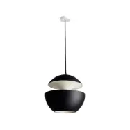 DCW - Here Comes The Sun Taklampa Ø350 Svart/Vit