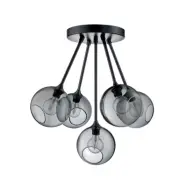 DESIGN BY US - Ballroom Molecule pendellampa svart/rökfärgad –