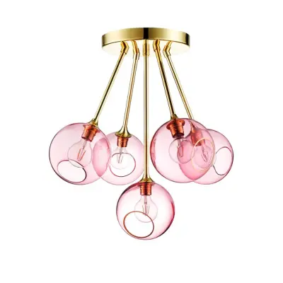 DESIGN BY US - Ballroom Molecule Taklampa Brass/Rose
