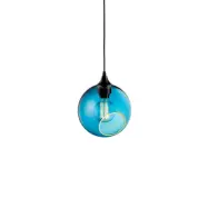 DESIGN BY US - Ballroom pendellampa, blå/svart, Ø 20 cm