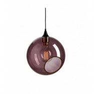 DESIGN BY US - Ballroom XL pendellampa, lila/svart