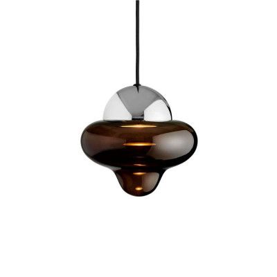 DESIGN BY US - Nutty Taklampa Brown/Chrome