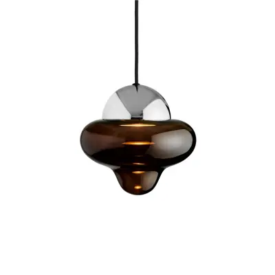 DESIGN BY US - Nutty Taklampa Brown/Chrome