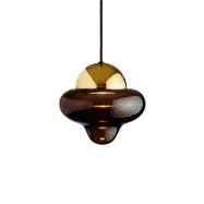 DESIGN BY US - Nutty pendellampa brun/guld