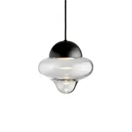 DESIGN BY US - Nutty pendellampa Clear/Black –