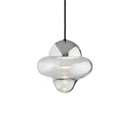 DESIGN BY US - Nutty pendellampa Clear/Chrome
