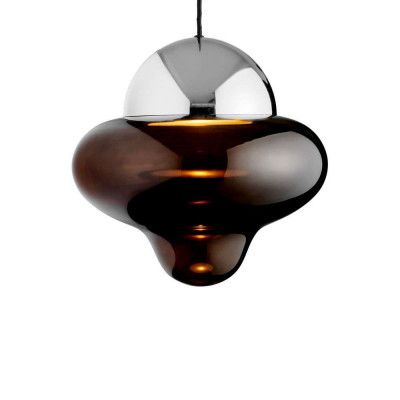 DESIGN BY US - Nutty XL Taklampa Brown/Chrome
