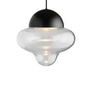DESIGN BY US - Nutty XL pendellampa Clear/Black –
