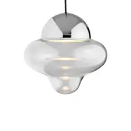 DESIGN BY US - Nutty XL pendellampa Clear/Chrome
