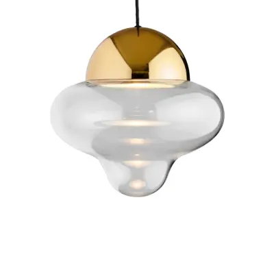 DESIGN BY US - Nutty XL pendellampa Clear/Gold