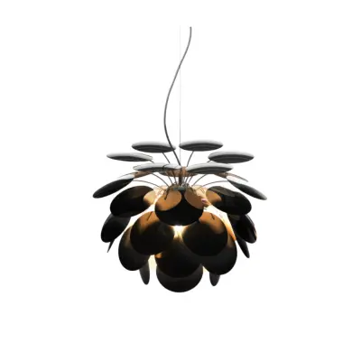 Discocó 88 taklampa, svart/guld 88cm