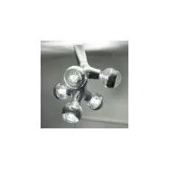 Dna double vägg-&taklampa, krom