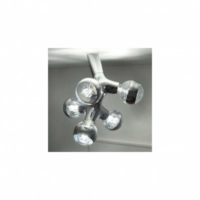 Dna double vägg-&taklampa, krom