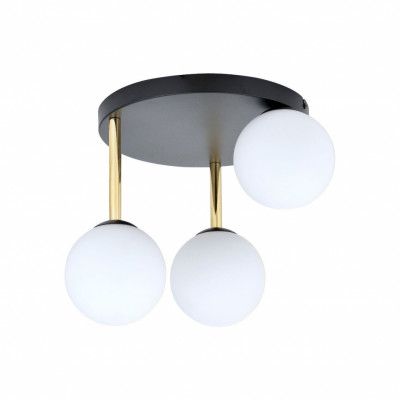 DOLCE 3 Taklampa, Svart/Guld/Vit