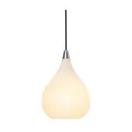 DROPS Pendel opalglas/alu Ø17