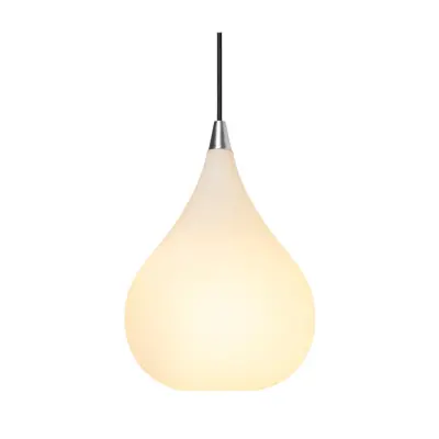 DROPS Pendel opalglas/alu Ø23