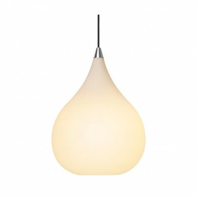 DROPS Pendel opalglas/alu Ø30