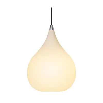 DROPS Pendel opalglas/alu Ø30