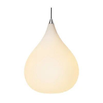 DROPS Pendel opalglas/alu Ø38