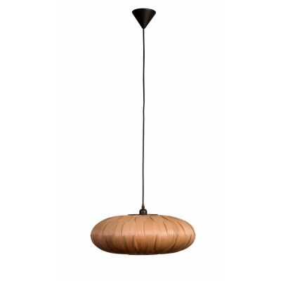 DUTCHBONE Bond taklampa, oval - träfanér av naturlig ask (Ø50)