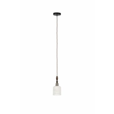 DUTCHBONE Poppy taklampa, hög - vit keramik