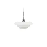 Dyberg Larsen - Ava pendellampa, Ø40 cm, vit, opalglas