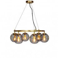 DybergLarsen - Como 6 Taklampa Brass/Smoke