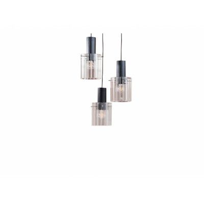 Lucande - Eirian 3 Cluster Taklampa Clear/Black