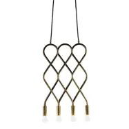 Eld 4 taklampa, råmässing