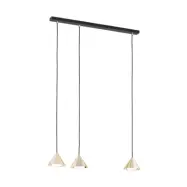 ELIT 3 Taklampa, Svart/Guld