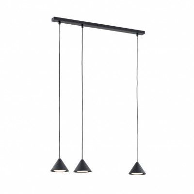 ELIT 3 Taklampa, Svart/Guld