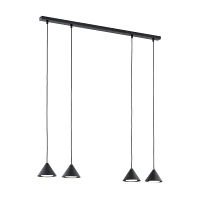 ELIT 4 Taklampa, Svart/Guld