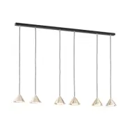 ELIT 6 Taklampa, Svart/Guld