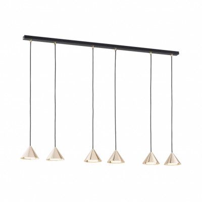 ELIT 6 Taklampa, Svart/Guld