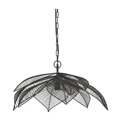 Elm taklampa, Svart 70cm