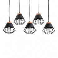 Envostar - Fawn 5 Taklampa Black/Wood