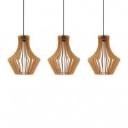 Envostar - Floj 3 Taklampa Black/Wood