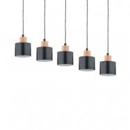 Envostar - Ilva 5 Taklampa Black/Wood Envostar