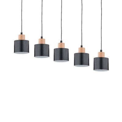 Envostar - Ilva 5 Taklampa Black/Wood Envostar