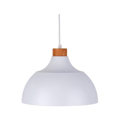 Envostar - Kaitt hänglampa, vit, Ø 34 cm, trädetalj