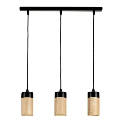 Envostar - Plain 3 Taklampa Black/Wood
