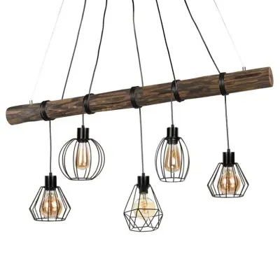 Envostar - Various 5 Taklampa Dark Pine Wood